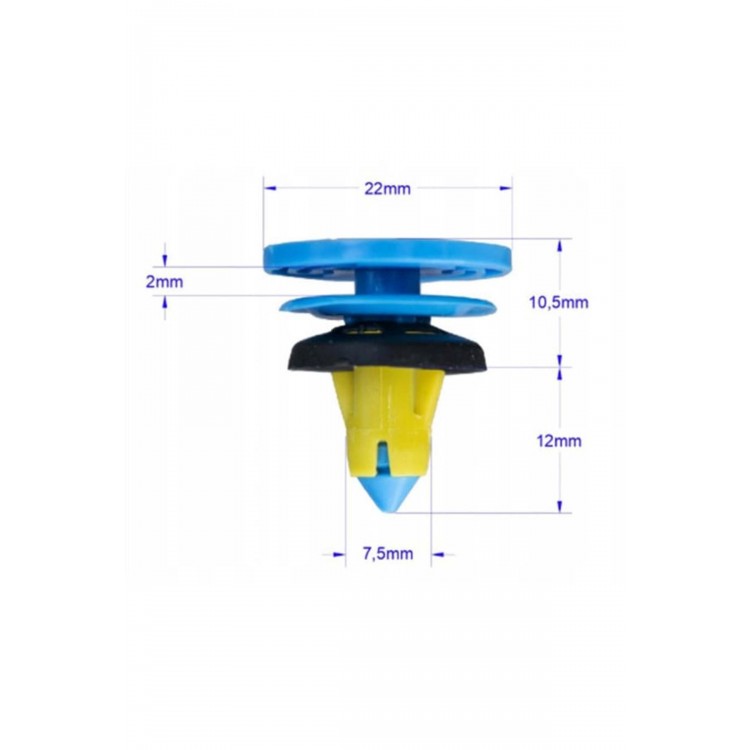 Kapi Döseme Klips Fiat Egea 500X 51987227 Jeep Renegade 323078597 -25 Adet Kapi Döseme Klips Fiat Egea 500X 51987227 Jeep Renegade 323078597 -25 Adet