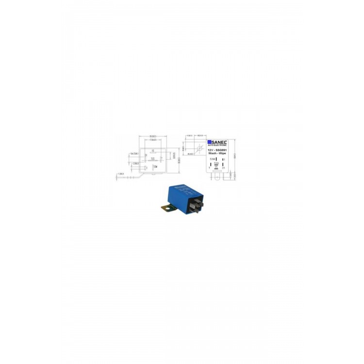 SİLECEK ZAMAN RÖLESİ 5+1 UÇLU 12V PEUGEOT OPEL VW SKODA SANEL SSG991