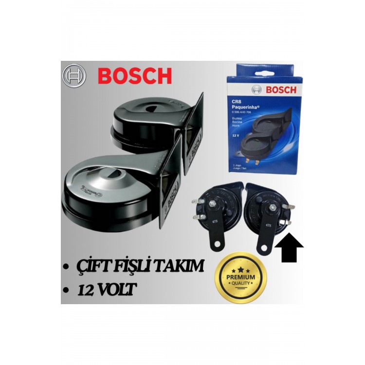 FİAT FREEMONT 2016 BOSCH DADAT KORNA SETİ 12V PERFORMANS ÜRÜNÜ ÇİFT FİŞLİ