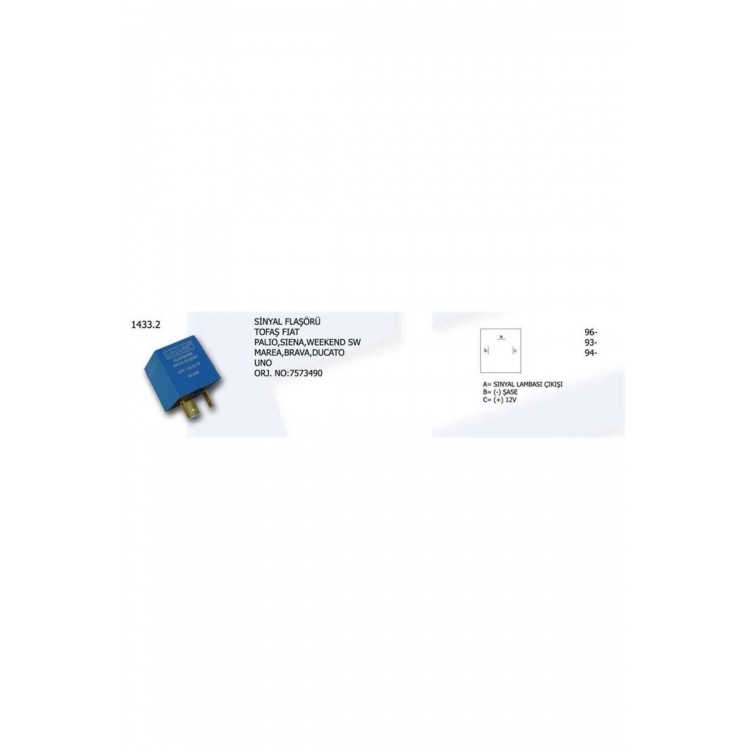Sinyal Flaşörü Fıat Palıo Sıena Weekend Sw Marea Brava Ducato Uno 7573490 . (1 Ad )