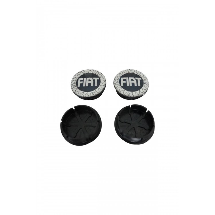 Fiat Uyumlu 4 Adet Mavi Jant Göbek Arması 46746586 Tip:2