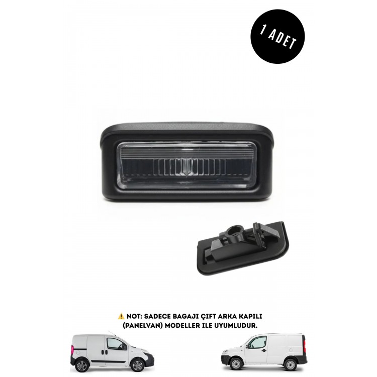 Fiat Fiorino Doblo 1 - 2 Panelvan Çift Kapılara Uyumlu Plaka Lambası ( 1 Adet )