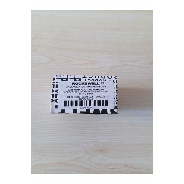 Fiat Fiorino Doblo Sol Cam Açma Kumanda Anahtarı Çiftli Çerçeveli 8 Pil 735461275 Fiat Fiorino Doblo Sol Cam Açma Kumanda Anahtarı Çiftli Çerçeveli 8 Pil 735461275